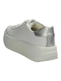 Plateau Schnürschuhe in Weiß><noscript><img width=