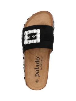 palado Clogs & Pantoletten^Plateau-Pantoletten in BLACK