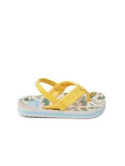 Plateausandalen "Ahi" in Gelb/ Beige>Reef New