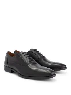 DENBROECK Schnürschuhe^Platt St. in Schwarz