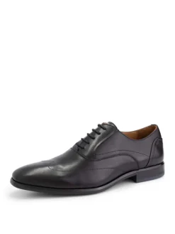 DENBROECK Schnürschuhe^Platt St. in Schwarz