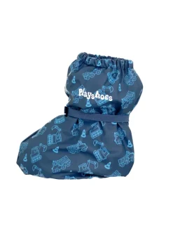 Regenfüßlinge mit Fleece-Futter Baustelle in Marine>Playshoes New