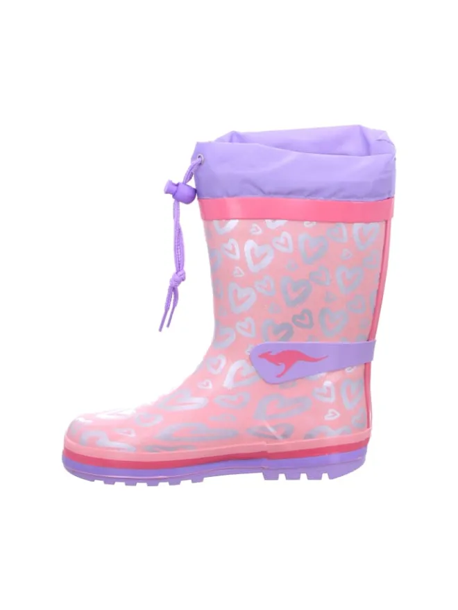Kangaroos Gummistiefel|Gummistiefel^Regenstiefel Gefüttert in rosa