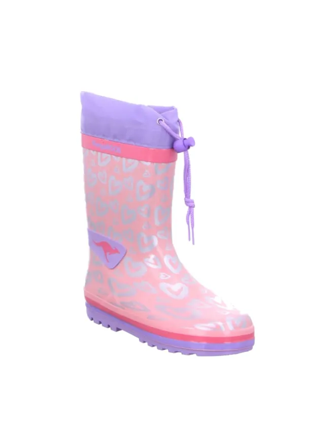 Kangaroos Gummistiefel|Gummistiefel^Regenstiefel Gefüttert in rosa
