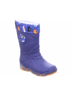 Regenstiefel Gefüttert in blau><noscript><img width=