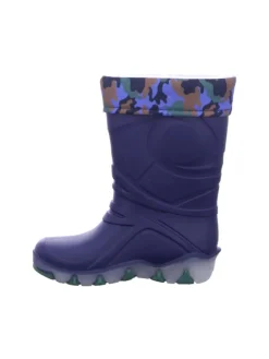 Regenstiefel Gefüttert in blau><noscript><img width=