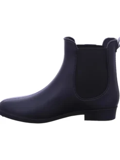 Scandi Gummistiefel^Regenstiefel Gefüttert in schwarz