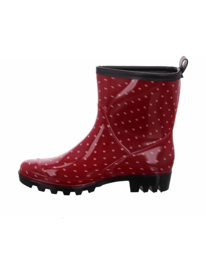 Scandi Gummistiefel^Regenstiefel Gefüttert in rot