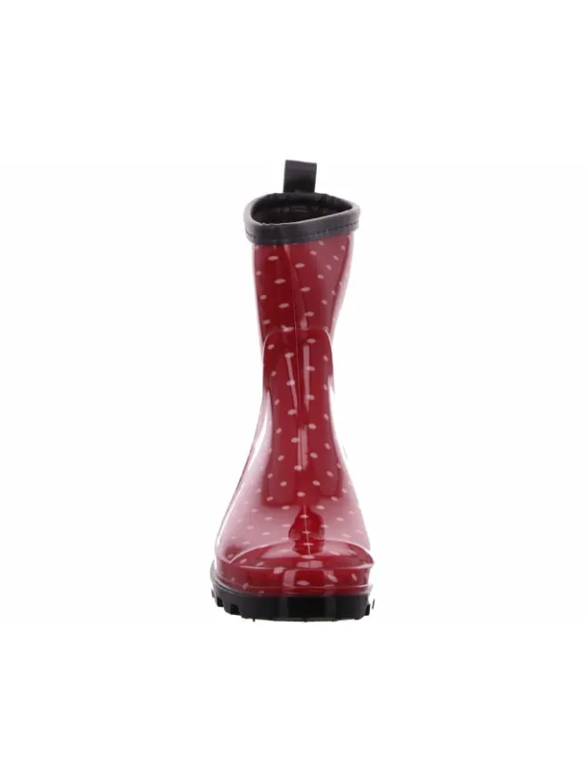 Scandi Gummistiefel^Regenstiefel Gefüttert in rot