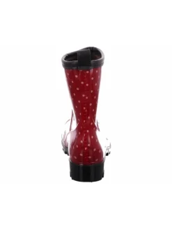 Scandi Gummistiefel^Regenstiefel Gefüttert in rot