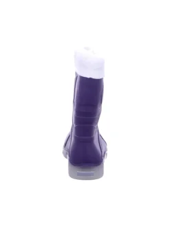 Regenstiefel Gefüttert in lila><noscript><img width=