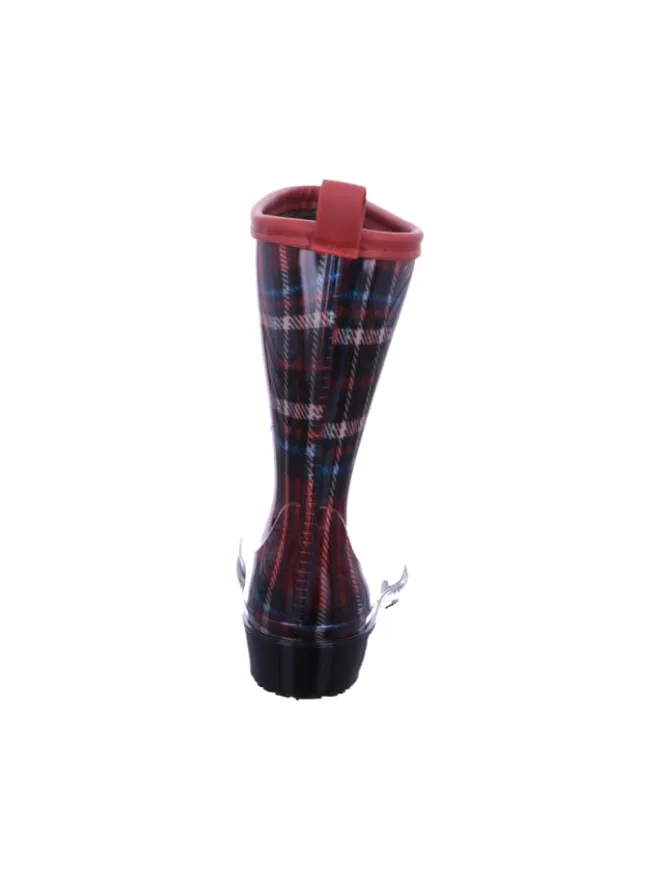 Scandi Gummistiefel^Regenstiefel Gefüttert in rot