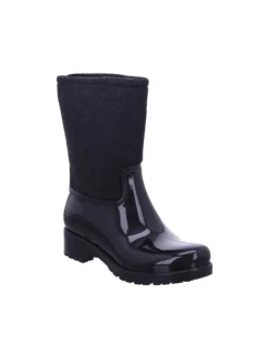 Regenstiefel Gefüttert in schwarz><noscript><img width=