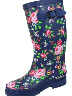 Bockstiegel Gummistiefel^Regenstiefel Julia in dunkelblau/multi