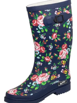 Bockstiegel Gummistiefel^Regenstiefel Julia in dunkelblau/multi