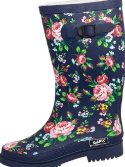 Bockstiegel Gummistiefel^Regenstiefel Julia in dunkelblau/multi