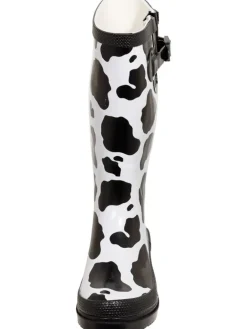 Bockstiegel Gummistiefel^Regenstiefel KUH in schwarz/weiß
