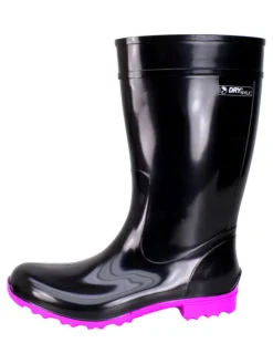 Bockstiegel Gummistiefel^Regenstiefel Luisa in schwarz pink