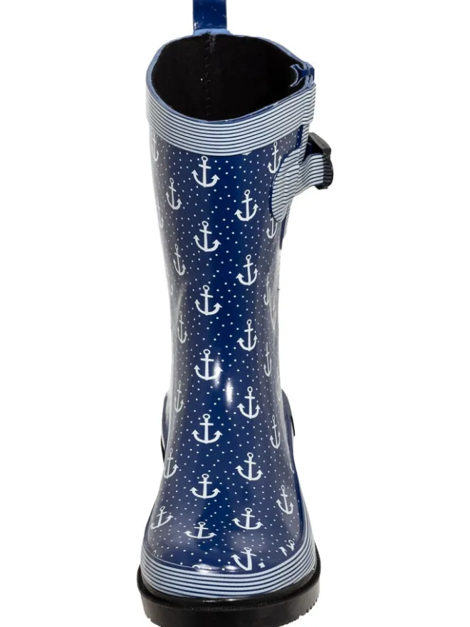 Regenstiefel Marleen in dunkelblau/multi>Bockstiegel Discount