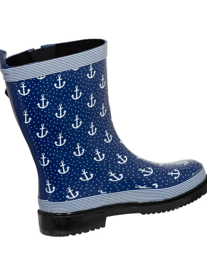 Regenstiefel Marleen in dunkelblau/multi>Bockstiegel Discount