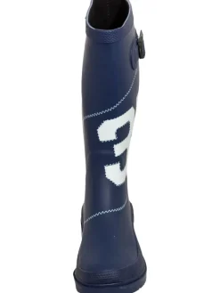 Bockstiegel Gummistiefel^Regenstiefel Simone in dunkelblau/weiß