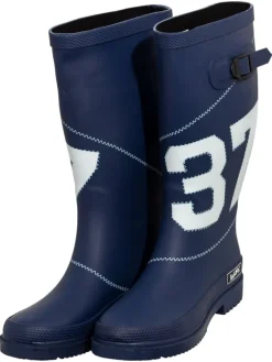 Bockstiegel Gummistiefel^Regenstiefel Simone in dunkelblau/weiß