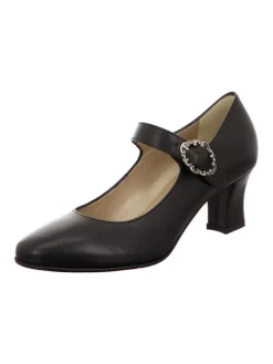 dirndl+bua Pumps^Riemchenpumps in Schwarz
