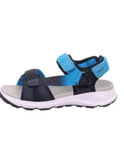 superfit Sandalen·Sandalen^Sandale "Criss cross" in Dunkelblau/ Hellblau