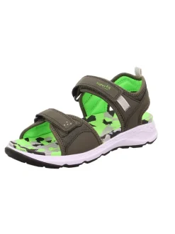 superfit Sandalen·Sandalen^Sandale "Criss cross" in Khaki/ Grün