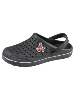 Fußballverein 1. FC Köln Sandalen & Pantoletten^Sandale "Gartensandale mit Riemen" in Schwarz