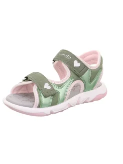 superfit Sandalen·Sandalen^Sandale PEBBLES in Hellgrün/Rosa