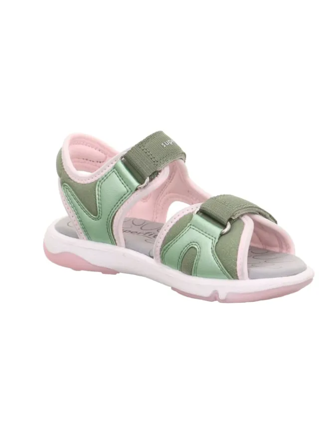 superfit Sandalen·Sandalen^Sandale PEBBLES in Hellgrün/Rosa