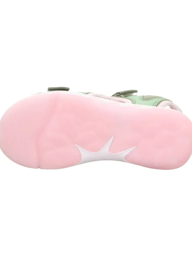 superfit Sandalen·Sandalen^Sandale PEBBLES in Hellgrün/Rosa