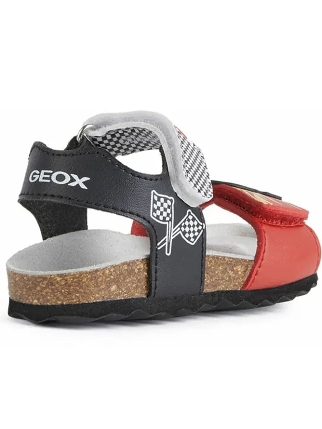 Geox Sandalen^Sandalen "Chalki" in Rot/ Schwarz