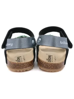 billowy Sandalen·Sandalen^Sandalen in Anthrazit/ Silber