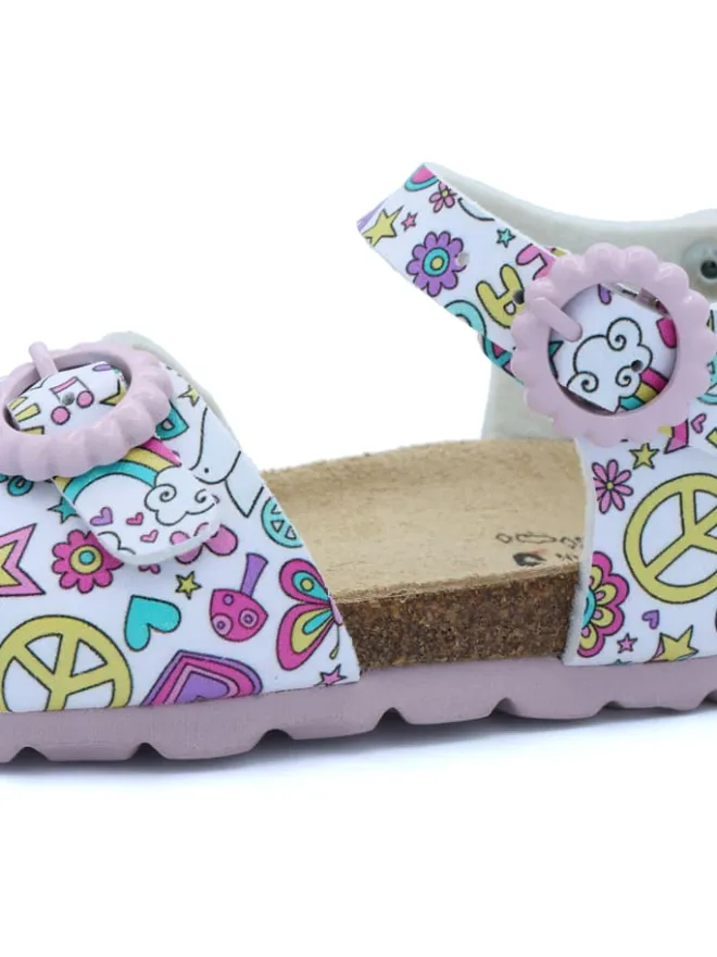 billowy Sandalen·Sandalen^Sandalen in Bunt