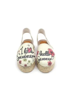 Sandalen in Creme/ Bunt>Calceo Discount