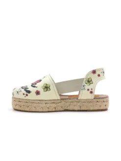 Sandalen in Creme/ Bunt><noscript><img width=