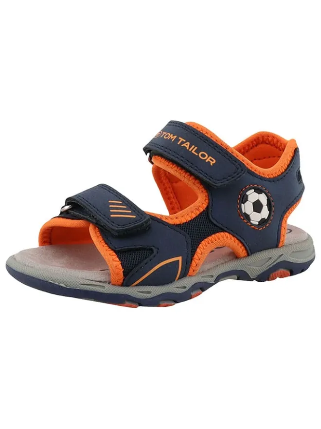 Sandalen in Dunkelblau/ Orange>Tom Tailor Sale