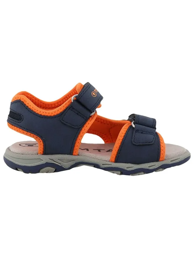Sandalen in Dunkelblau/ Orange>Tom Tailor Sale