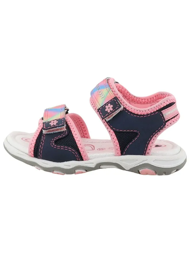 Tom Tailor Sandalen·Sandalen^Sandalen in Dunkelblau/ Rosa/ Bunt