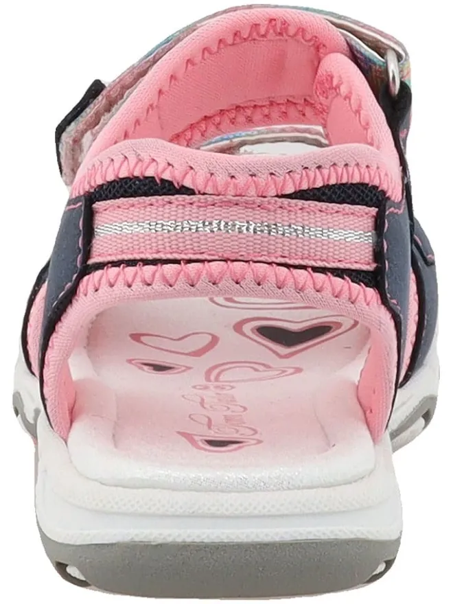Tom Tailor Sandalen·Sandalen^Sandalen in Dunkelblau/ Rosa/ Bunt