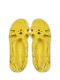 Sandalen in Gelb><noscript><img width=