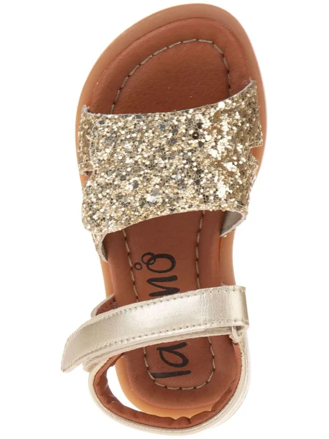 Sandalen in Gold>lamino Discount