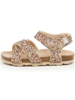 billowy Sandalen·Sandalen^Sandalen in Gold/ Bunt