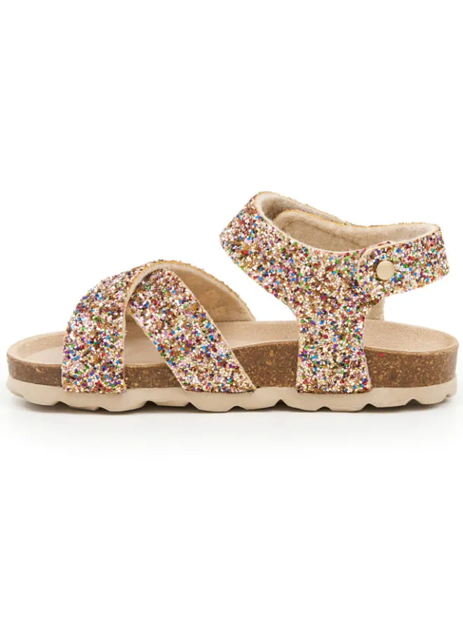 billowy Sandalen·Sandalen^Sandalen in Gold/ Bunt
