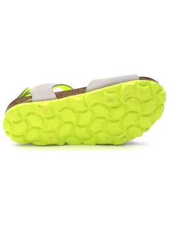 Sandalen in Grau/ Limette><noscript><img width=