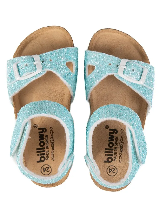 Sandalen in Hellblau>billowy New