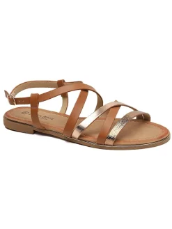 Sixth Sens Sandalen^Sandalen in Hellbraun/ Gold