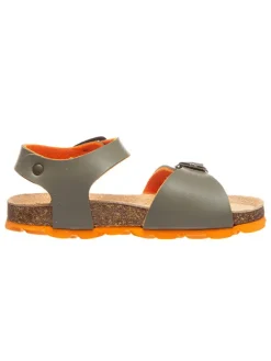 billowy Sandalen^Sandalen in Khaki/ Orange